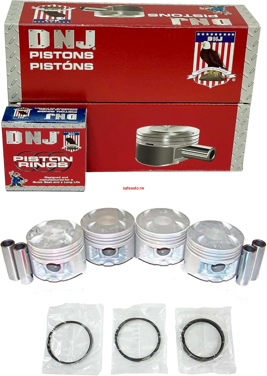 Piston and Ring Kit For 1988-1995 Honda Civic Civic del Sol CRX 1.5L L4 SOHC 16V,8V Naturally Aspirated D15B2,D15B7,D15B8